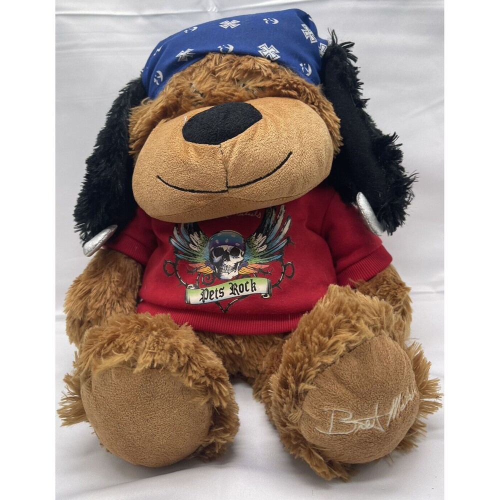 Bret Michaels Pets Rock Luv A Pet 16 Plush Dog Bandana Shirt 2013 Stuffed Animal